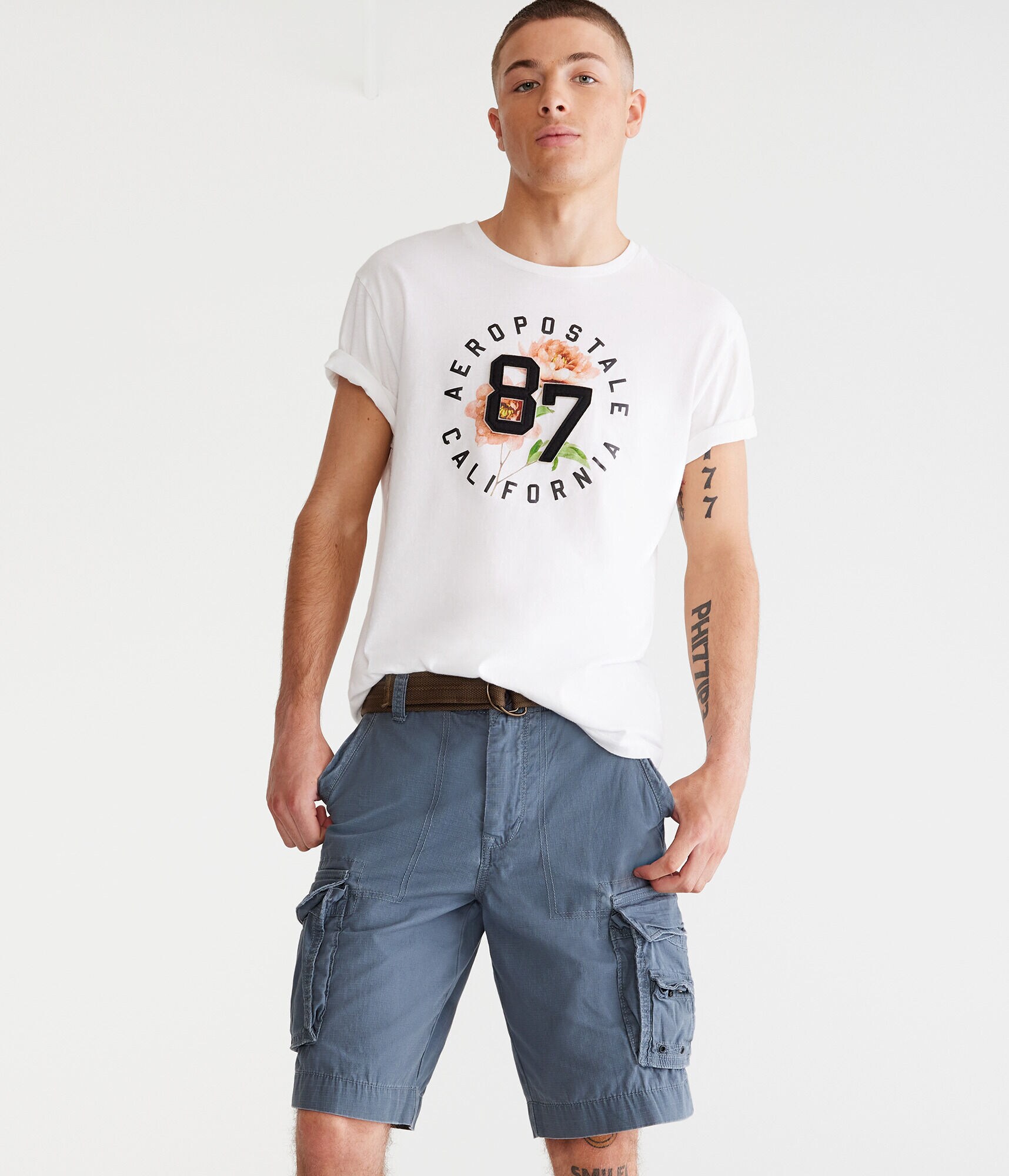 Belted Cargo Shorts 11.5"