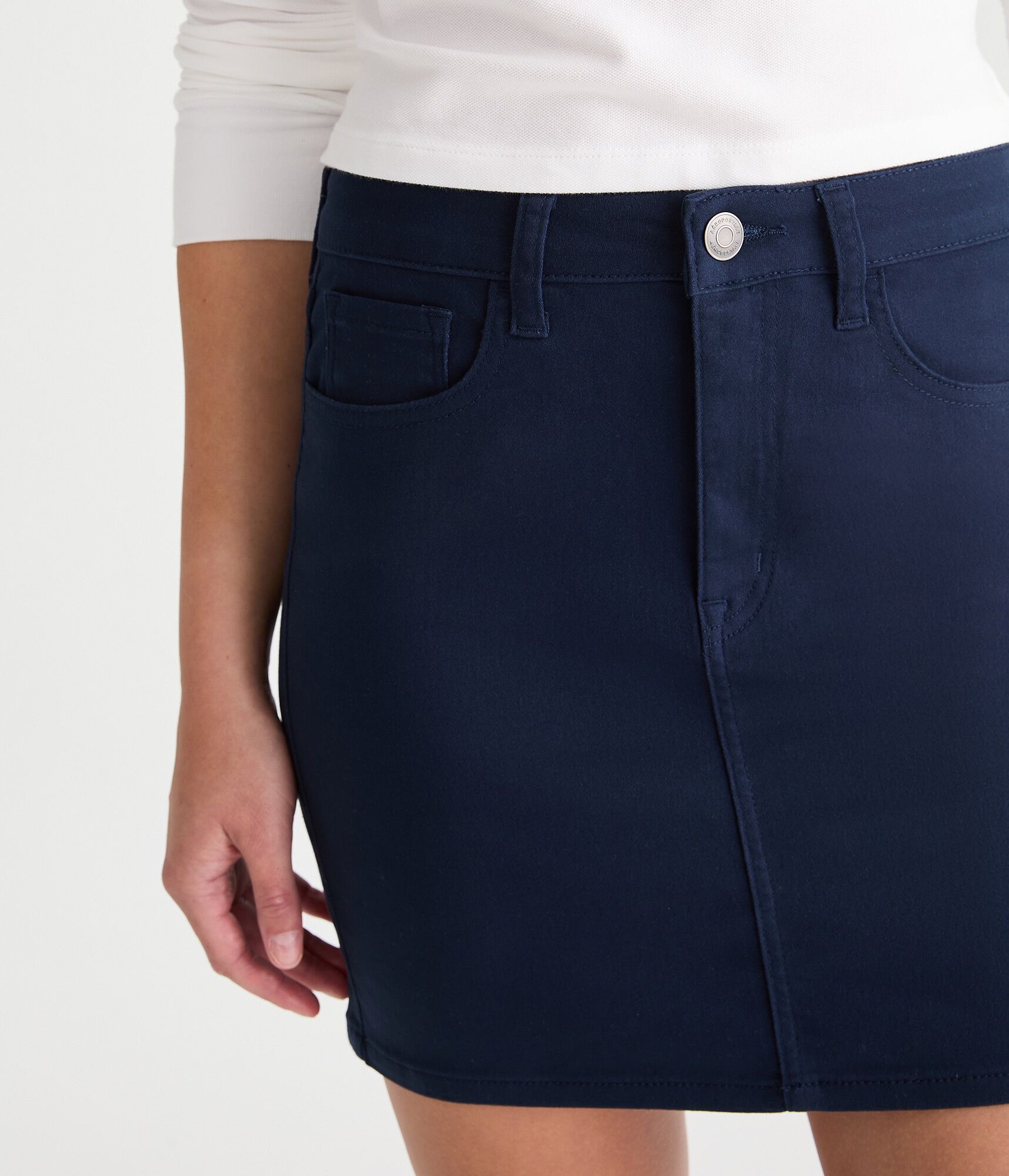 High-Waisted 16" Uniform Skirt