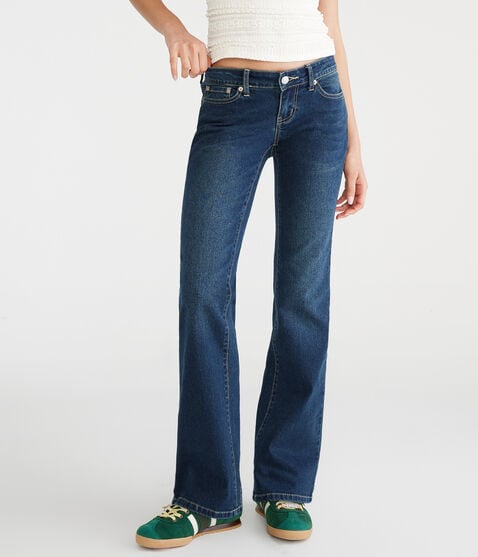 Super Low-Rise Flare Butterfly Pocket Jean Super Low-Rise Flare Butterfly Pocket Jean