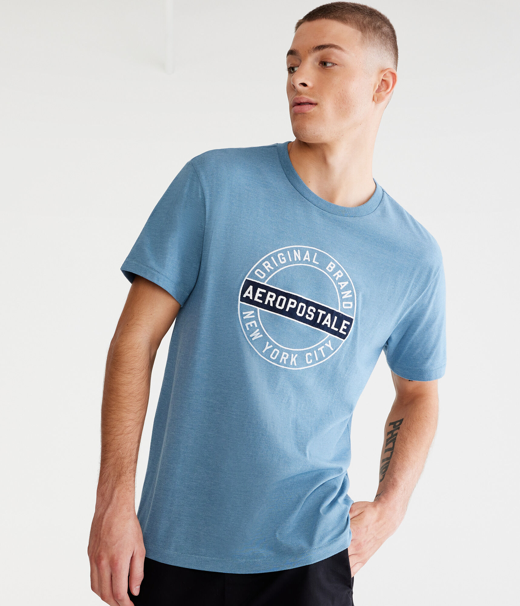Aeropostale Circle Logo Graphic Tee