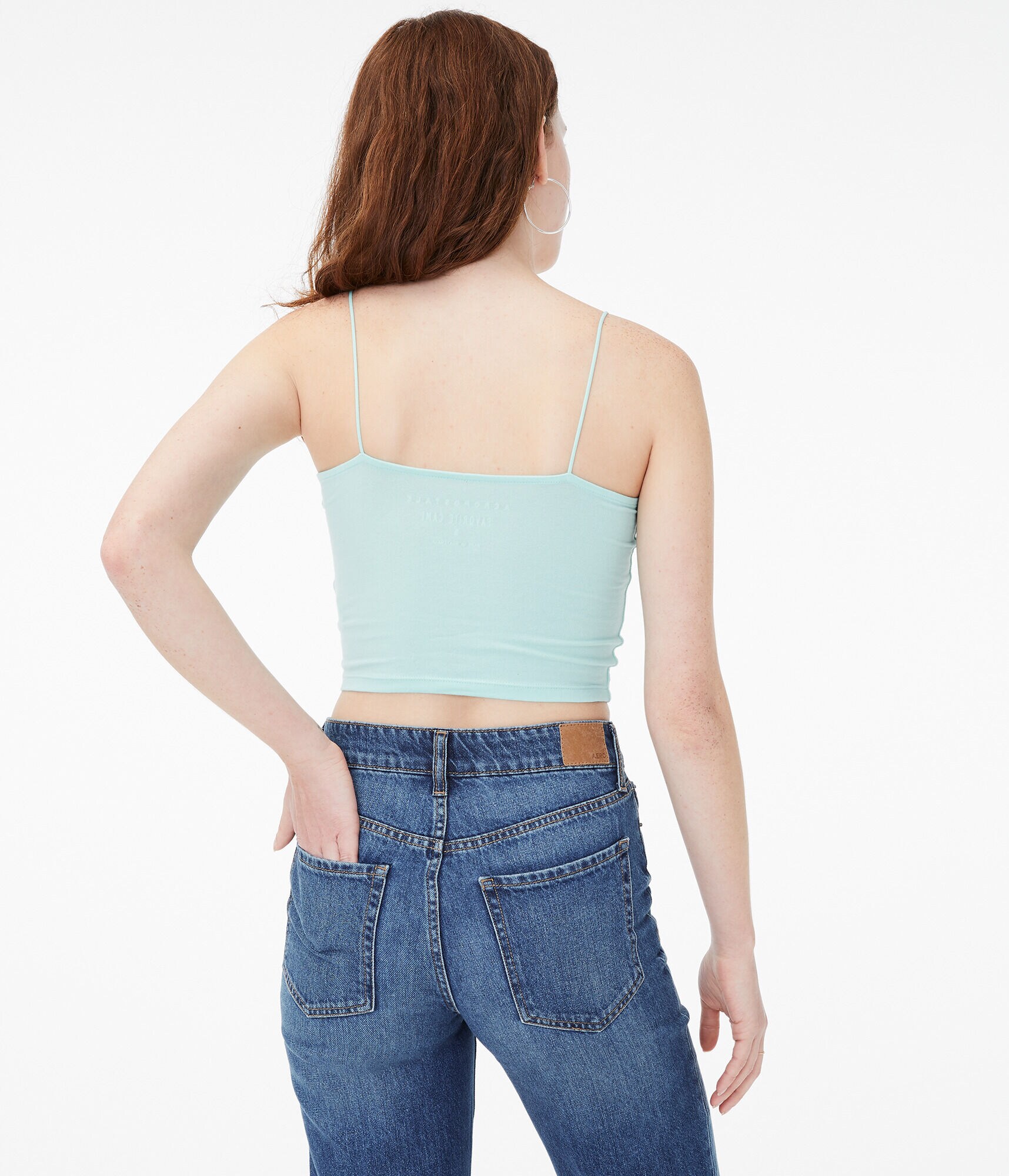 Square-Neck Cropped Cami