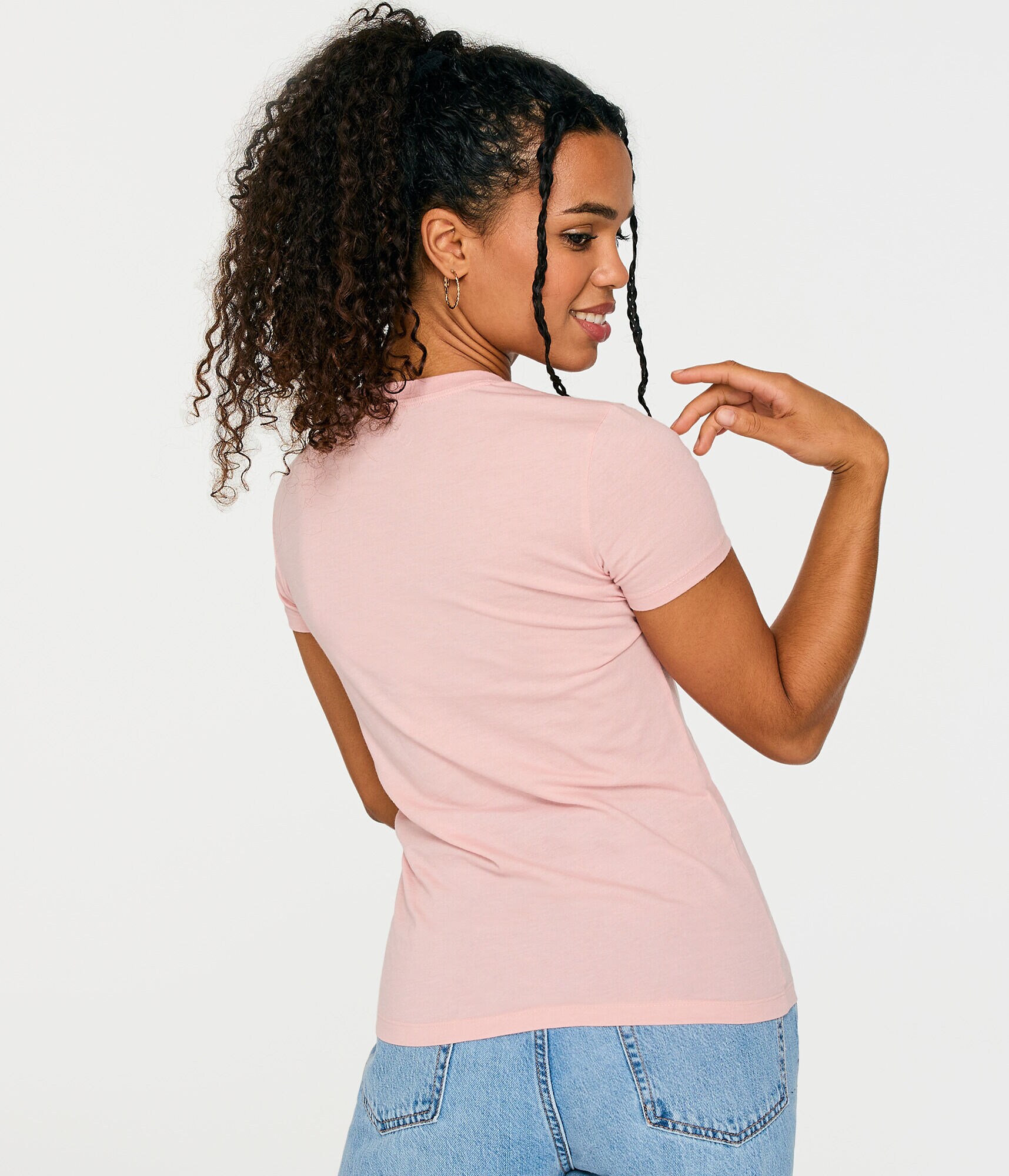 Aeropostale Floral Letter Foil Graphic Tee