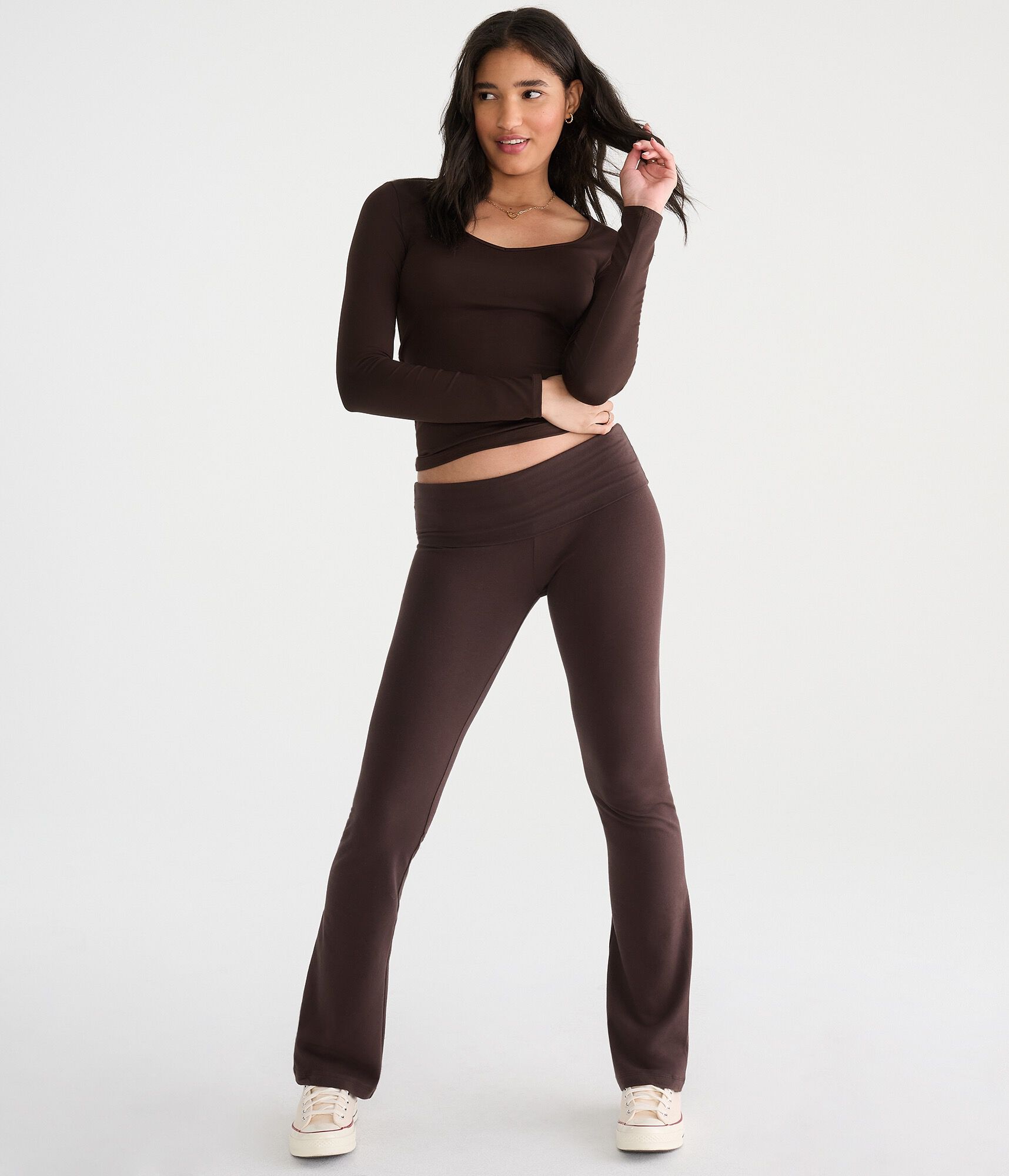 Long Sleeve Buttery Soft Seamless Sweetheart Tee