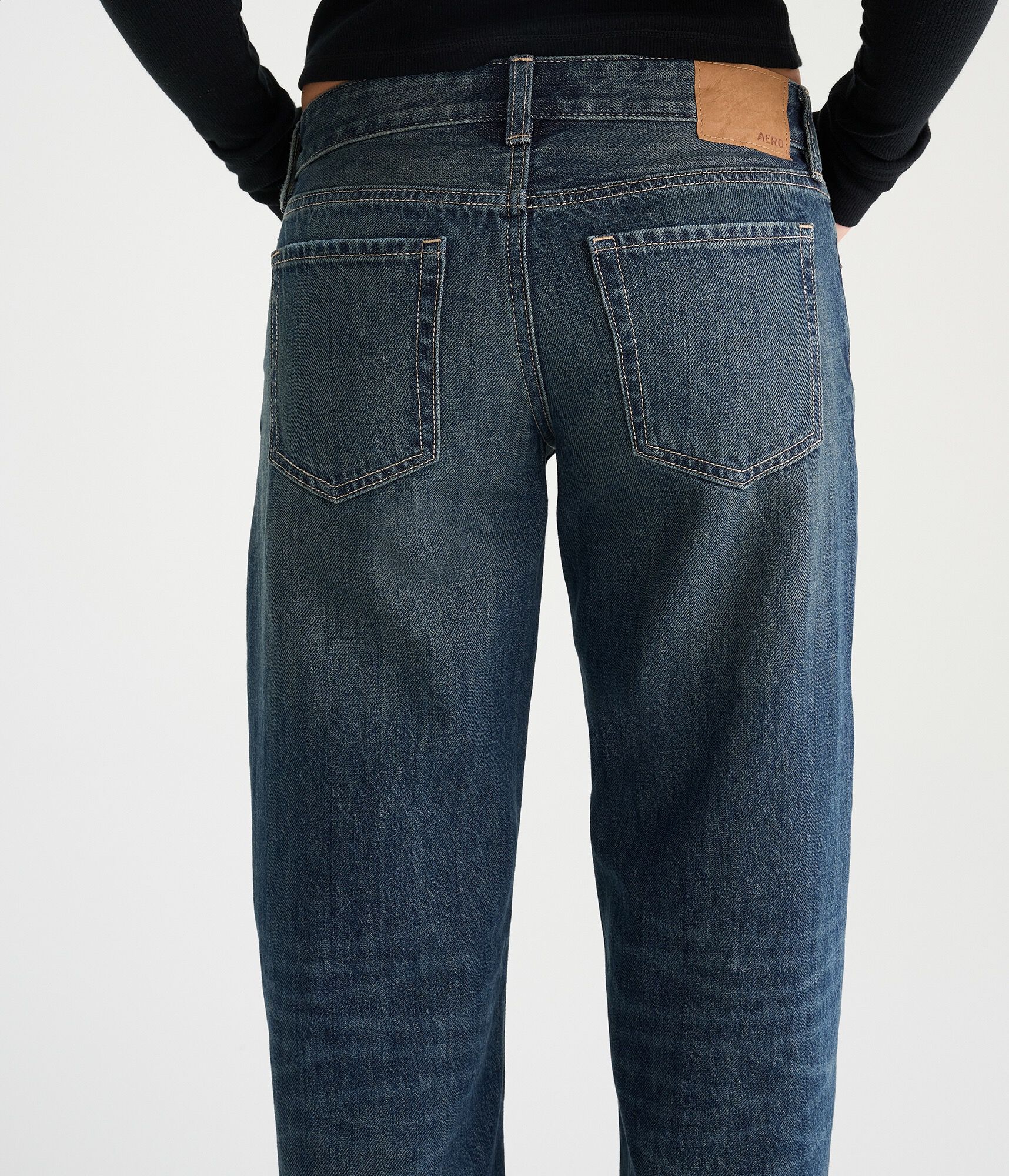 Super Low-Rise Baggy Wide Leg Jean