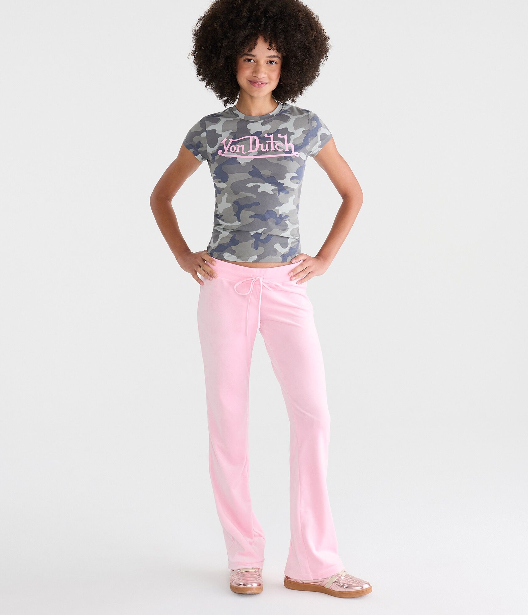 Von Dutch Camo Graphic Baby Tee