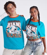 Miami Dolphins Super Bowl Relaxed Ringer Graphic Tee
