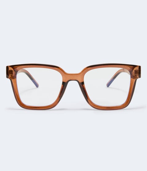 Translucent Square Blue Light Glasses Translucent Square Blue Light Glasses