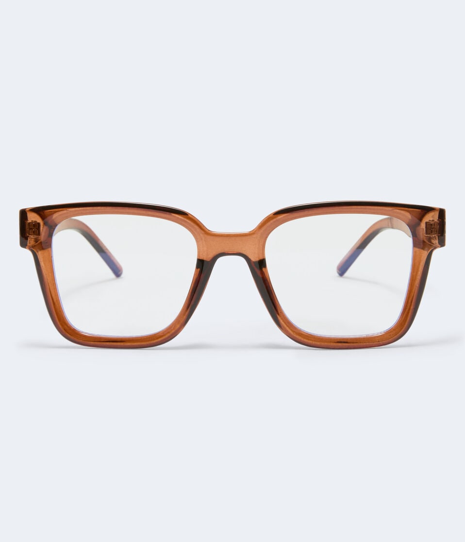 Translucent Square Blue Light Glasses