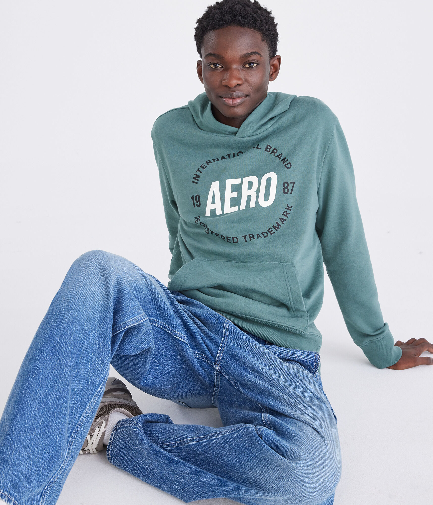 Aero International Brand Pullover Hoodie