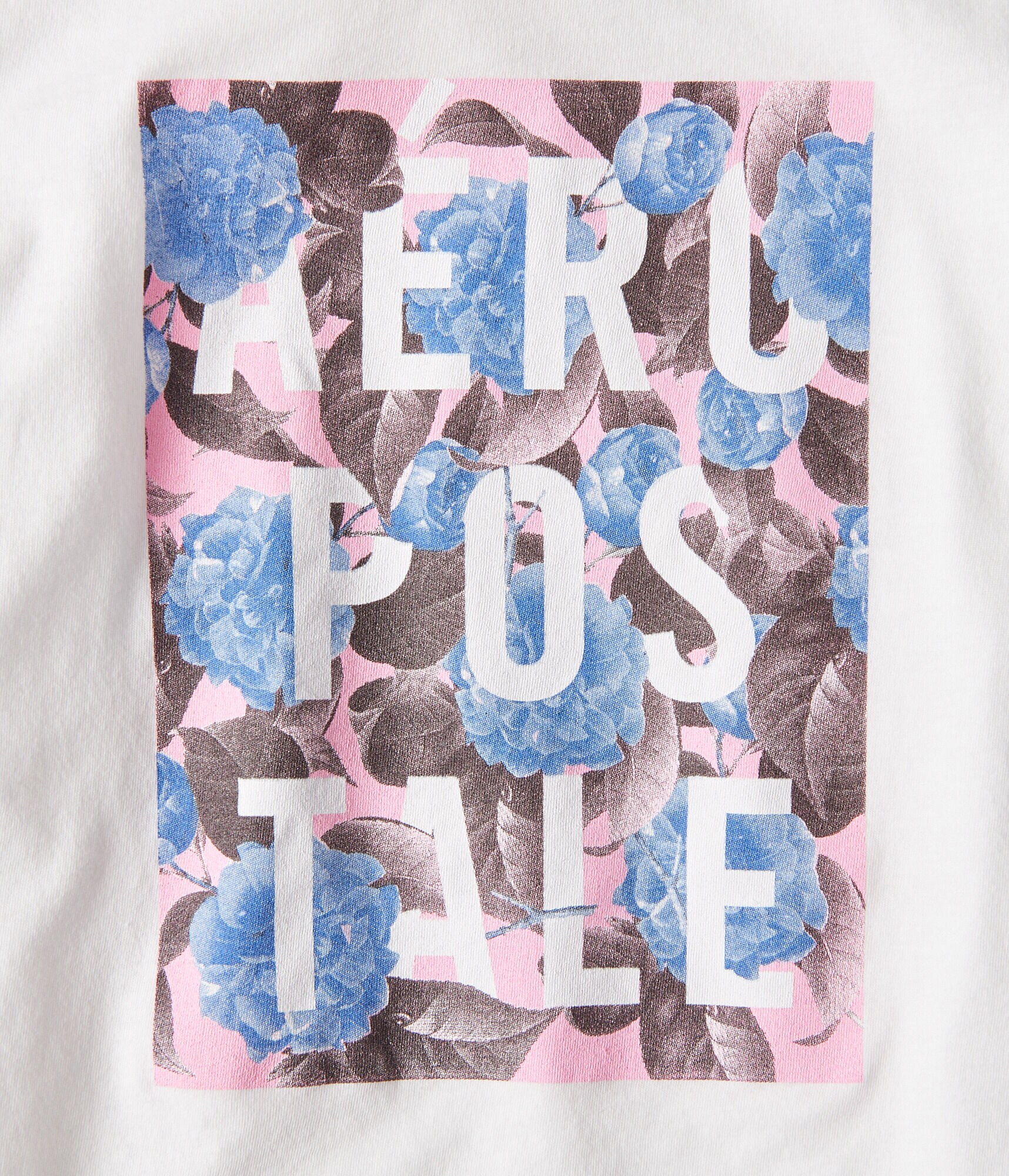 Aeropostale Floral Graphic Tee