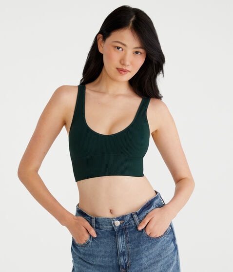 Ribbed Seamless Long-Line Bralette Ribbed Seamless Long-Line Bralette