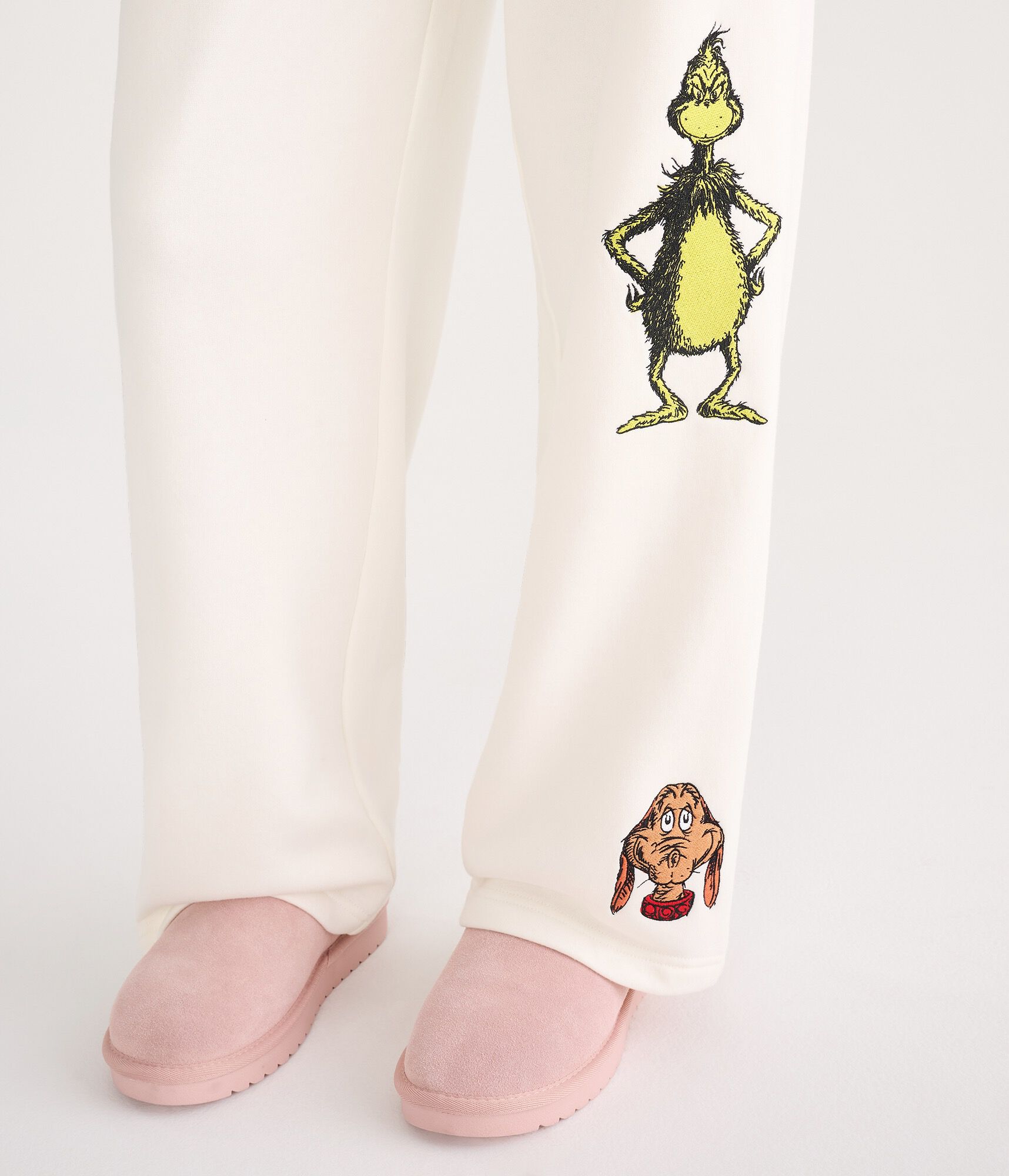 The Grinch Naughty Or Nice Mid-Rise Straight Leg Sweatpants