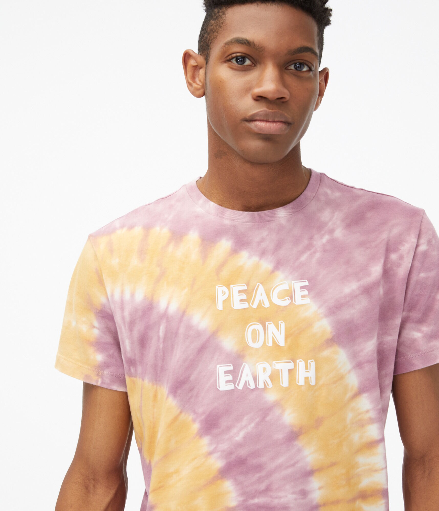 Peace On Earth Tie-Dye Graphic Tee