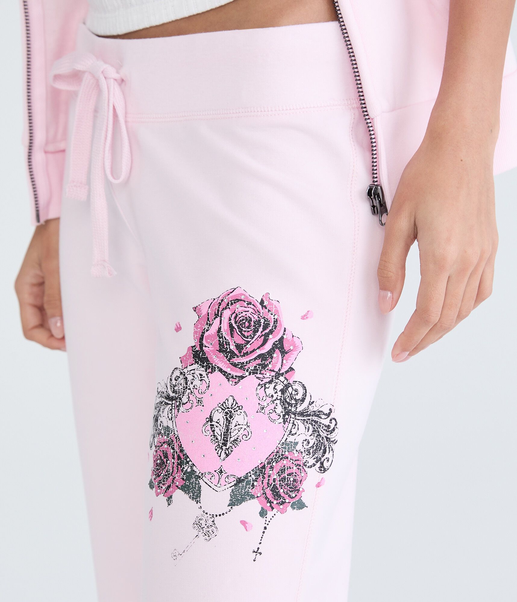 Cloud Soft Rose Locket Fit & Flare Sweatpants