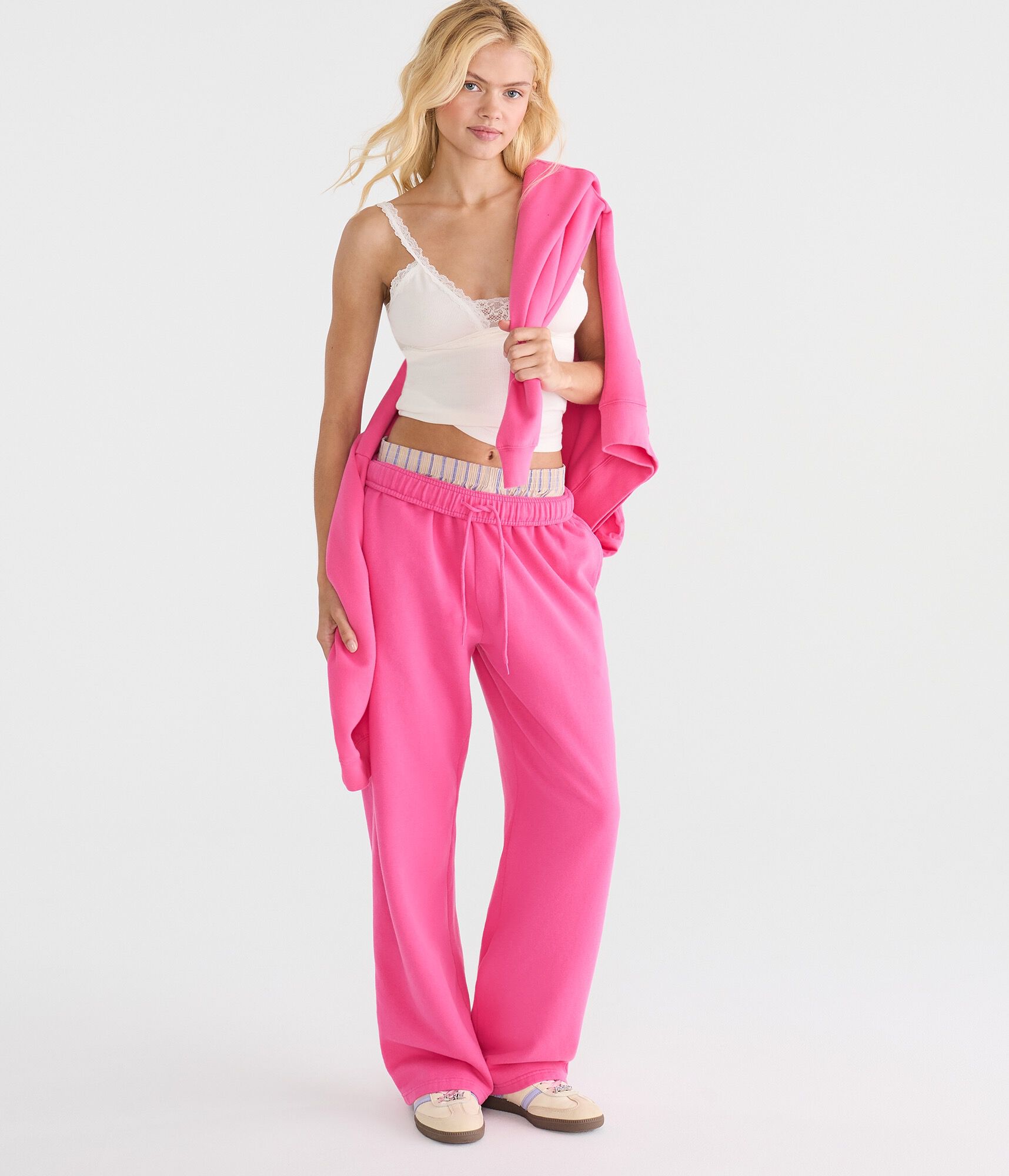 Cloud Soft Mid-Rise Straight Leg Sweatpants