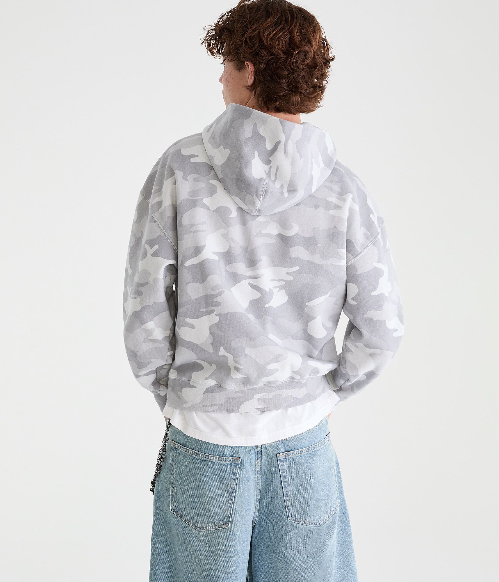 Cloud Soft Camo Boxy Pullover Hoodie