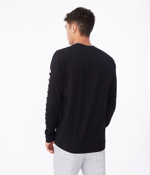 Long Sleeve Aero NY 87 Box Logo Stretch Graphic Tee Long Sleeve Aero NY 87 Box Logo Stretch Graphic Tee