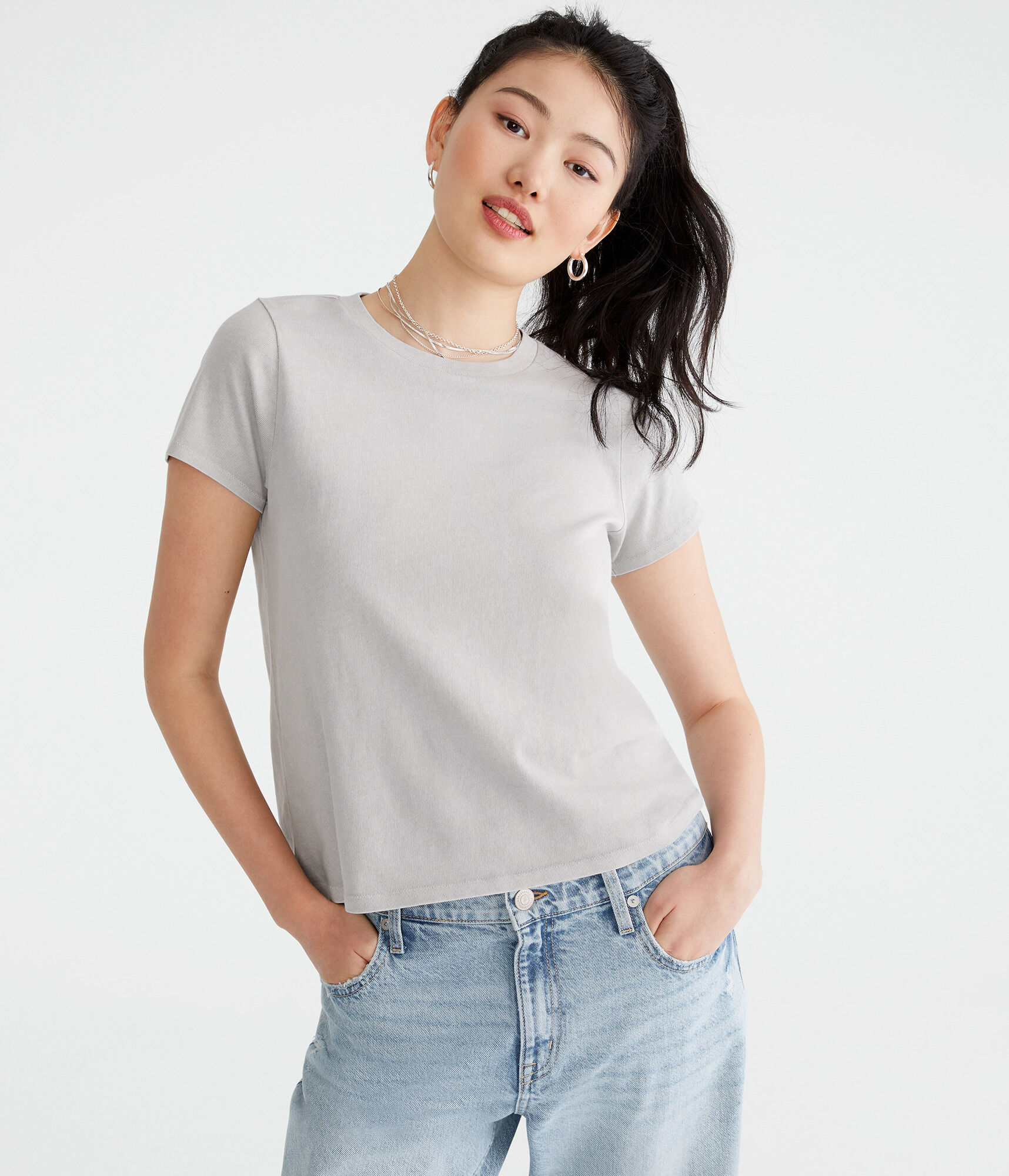 Washed Vintage Fit Crew Tee