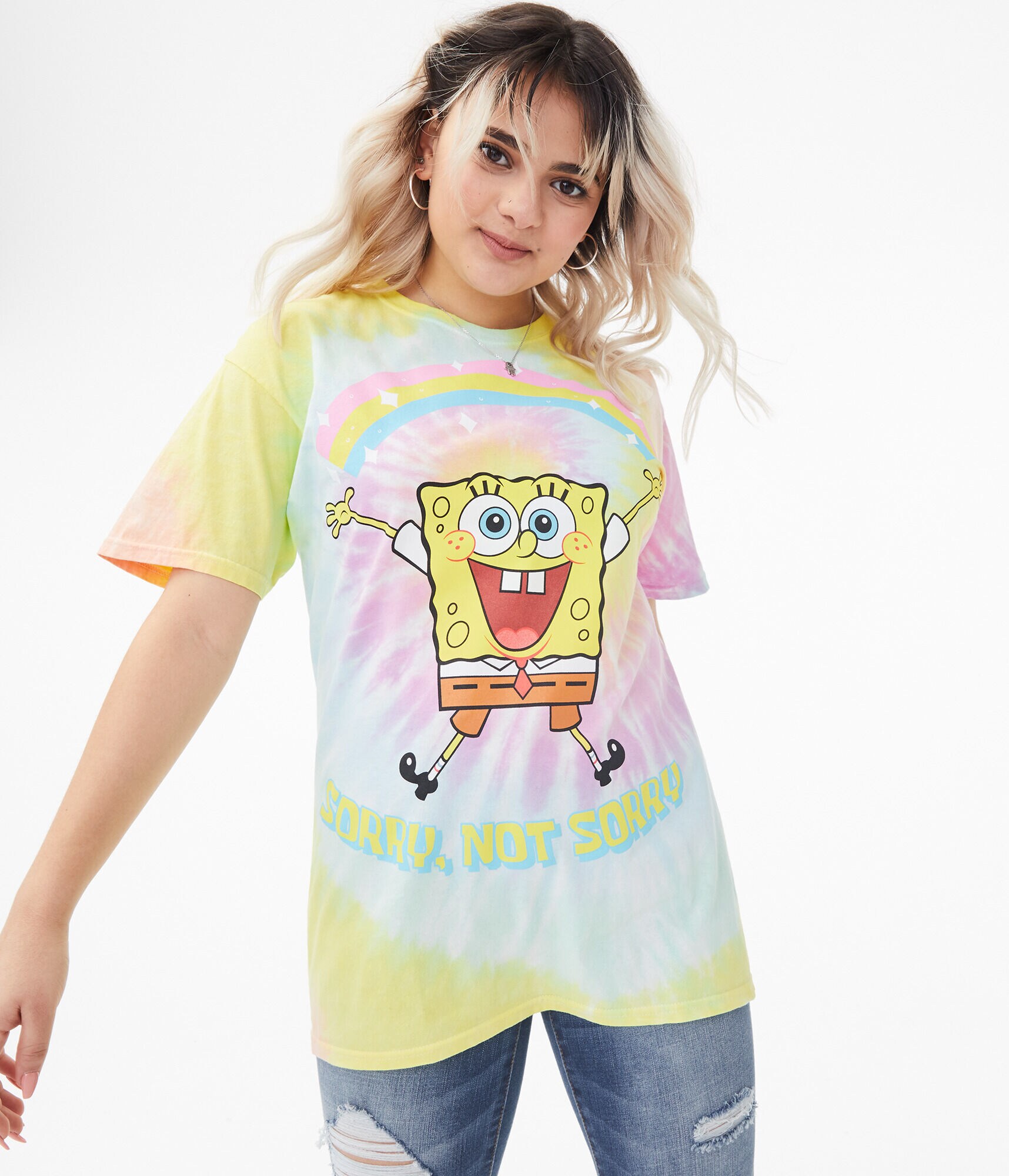 spongebob shirt tie dye