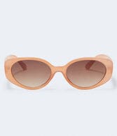 Retro Slim Oval Sunglasses