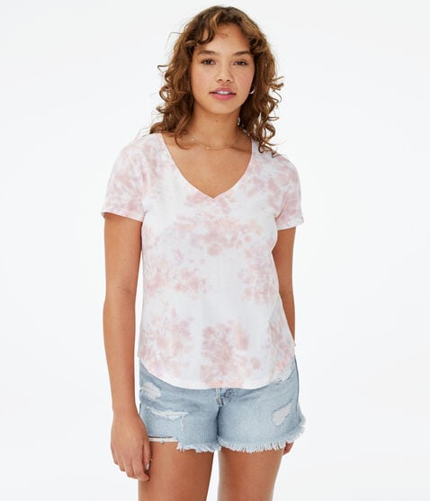 Seriously Soft Tie-Dye V-Neck Tee