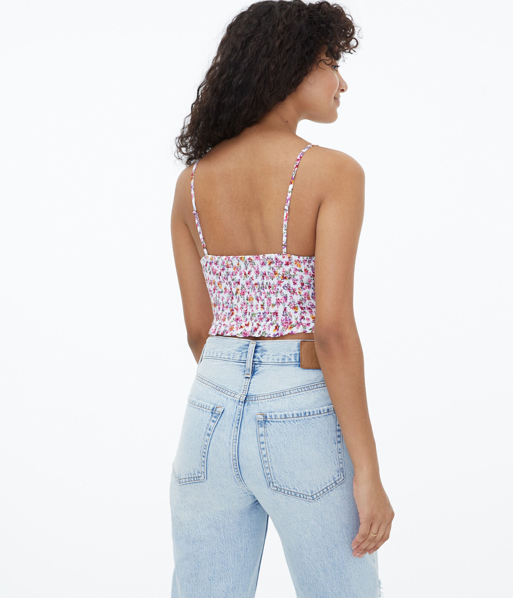 Floral Bustier Cropped Cami