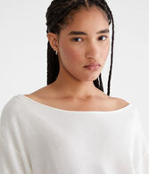 Slouchy Slash-Neck Sweater