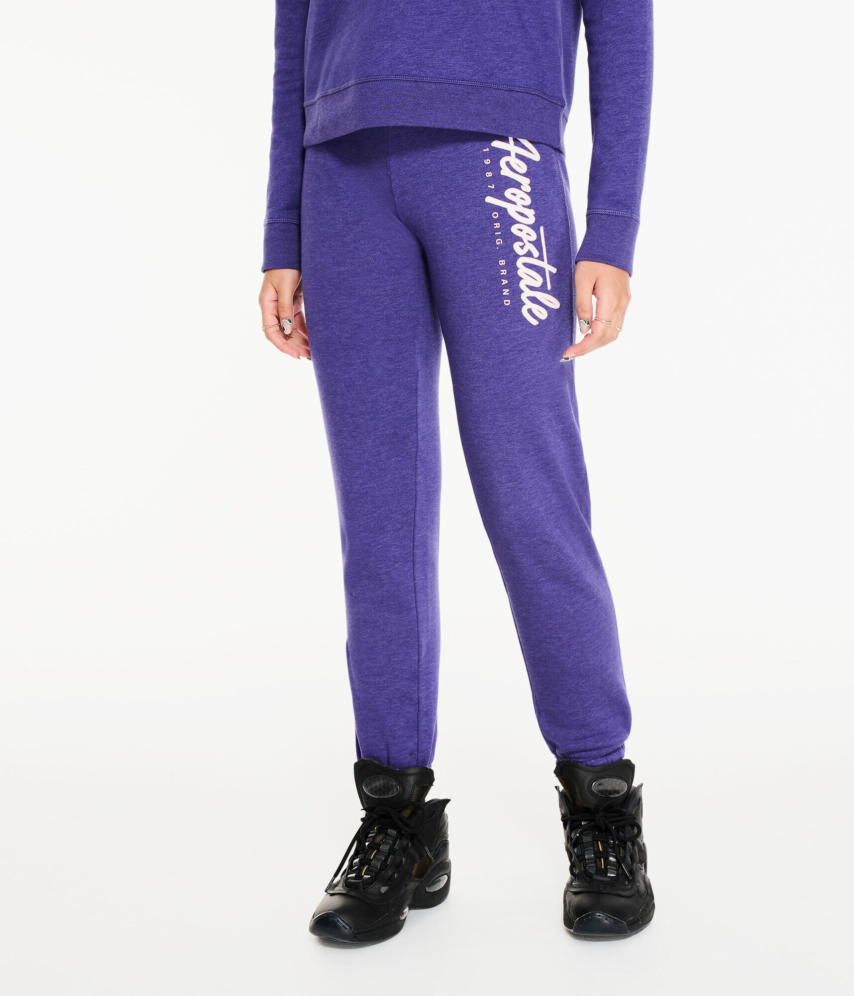 Aeropostale Script Logo Cinched Sweatpants