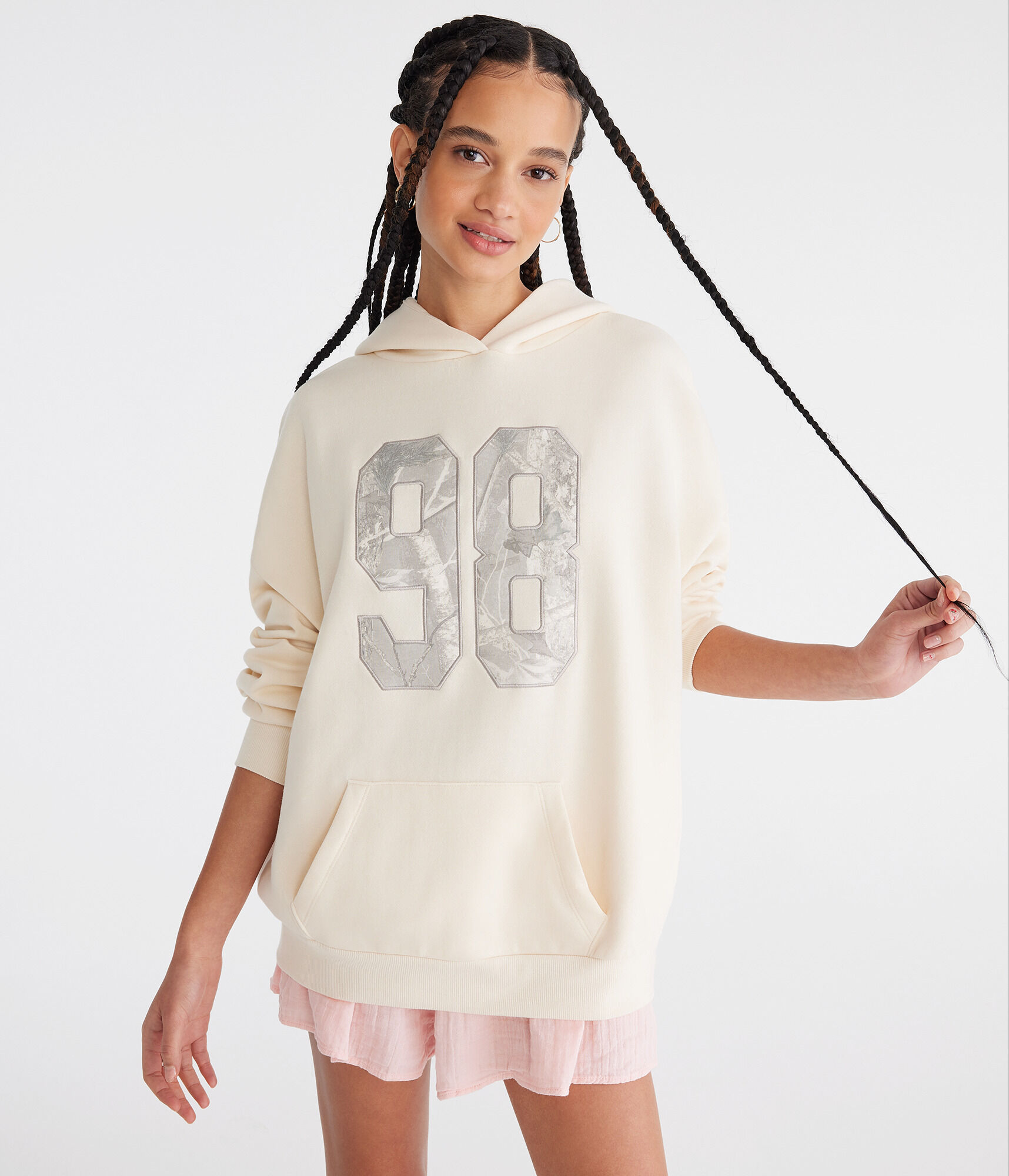 ARGUE JERSY WIDE PULLOVER 白 Quarter zip pullover - PJ Morgan Core