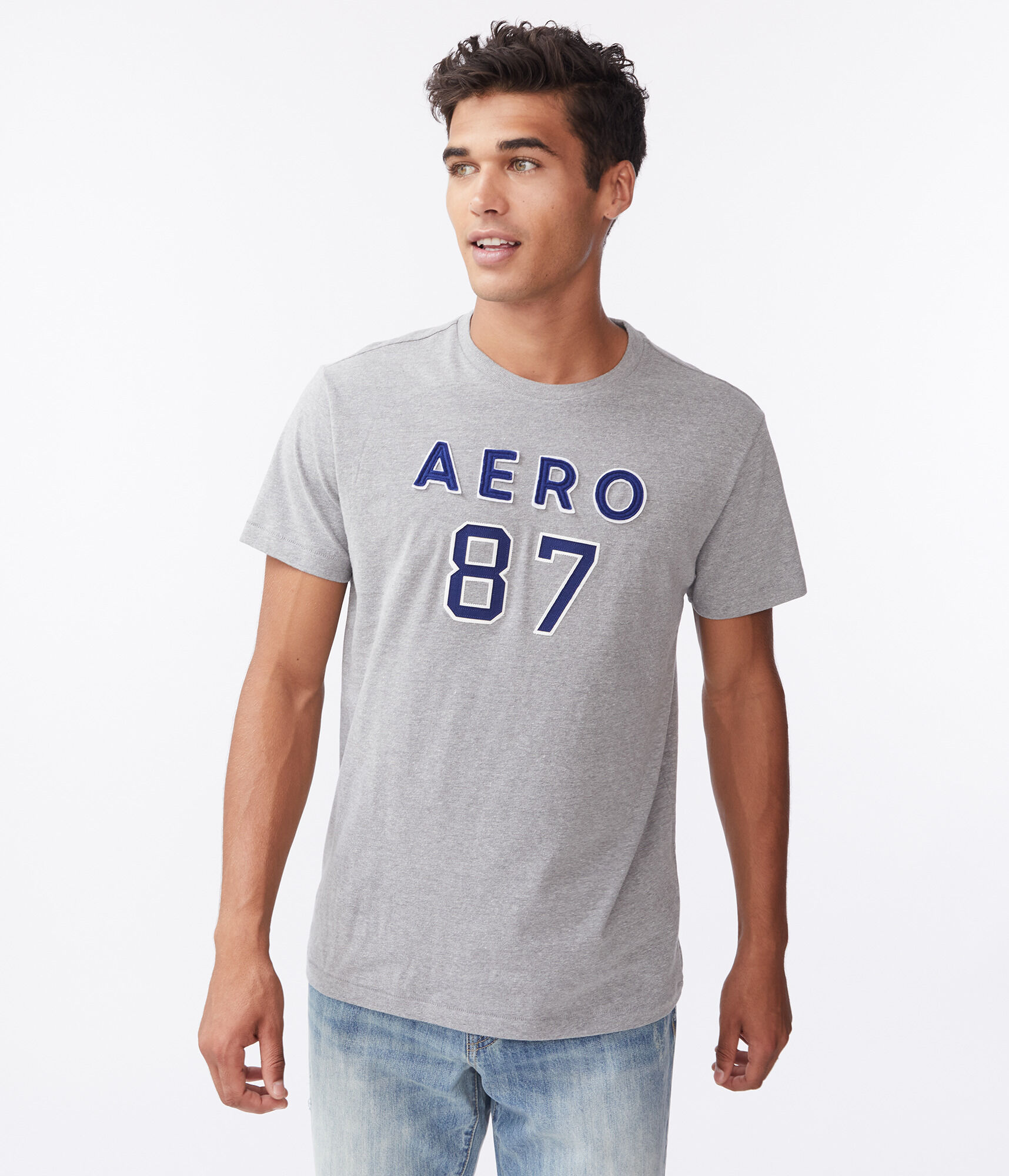 Aero 87 Logo Appliqu&eacute; Graphic Tee