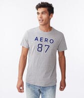 Aero 87 Logo Appliqué Graphic Tee