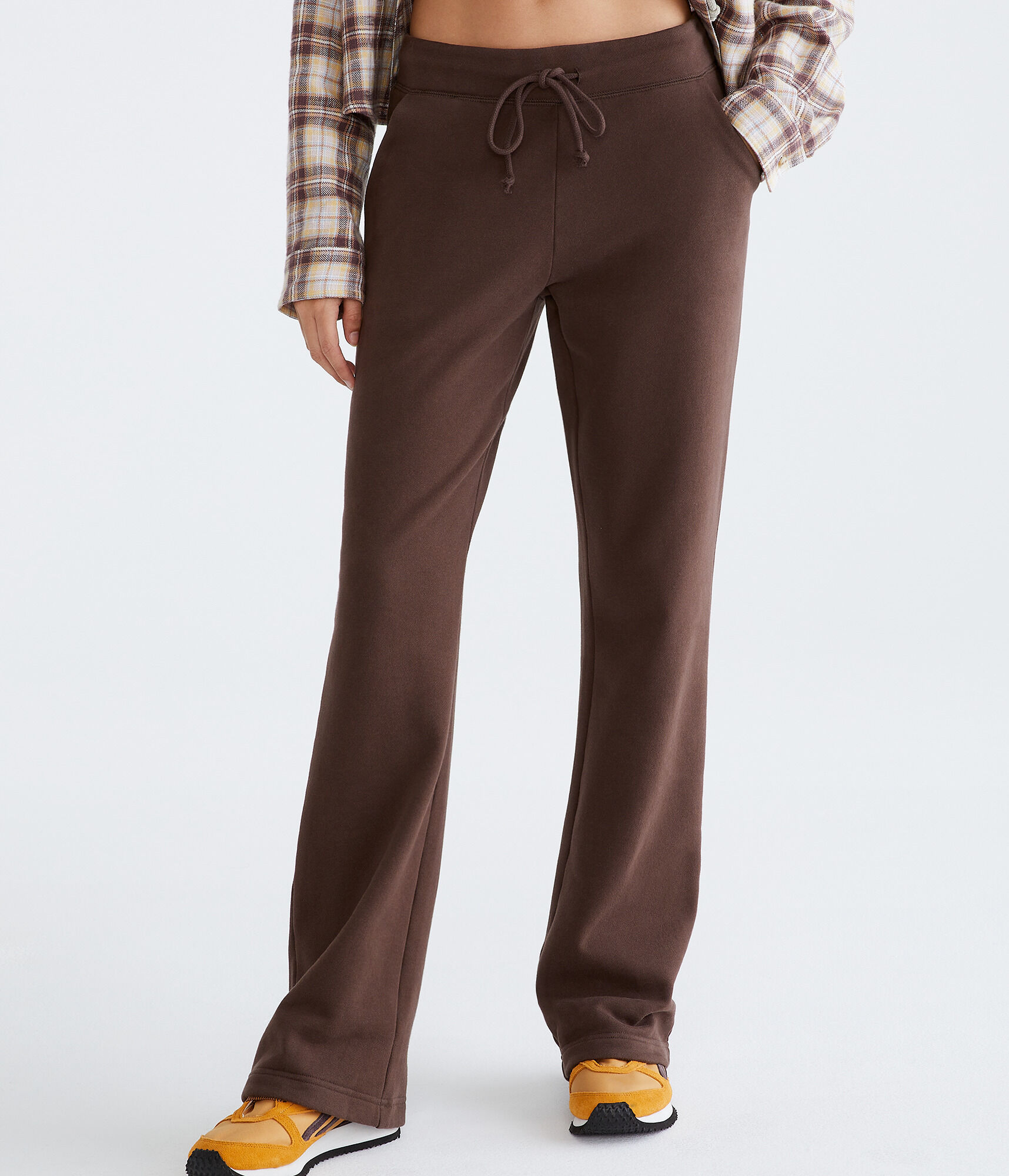High-Waisted Flare Sweatpants