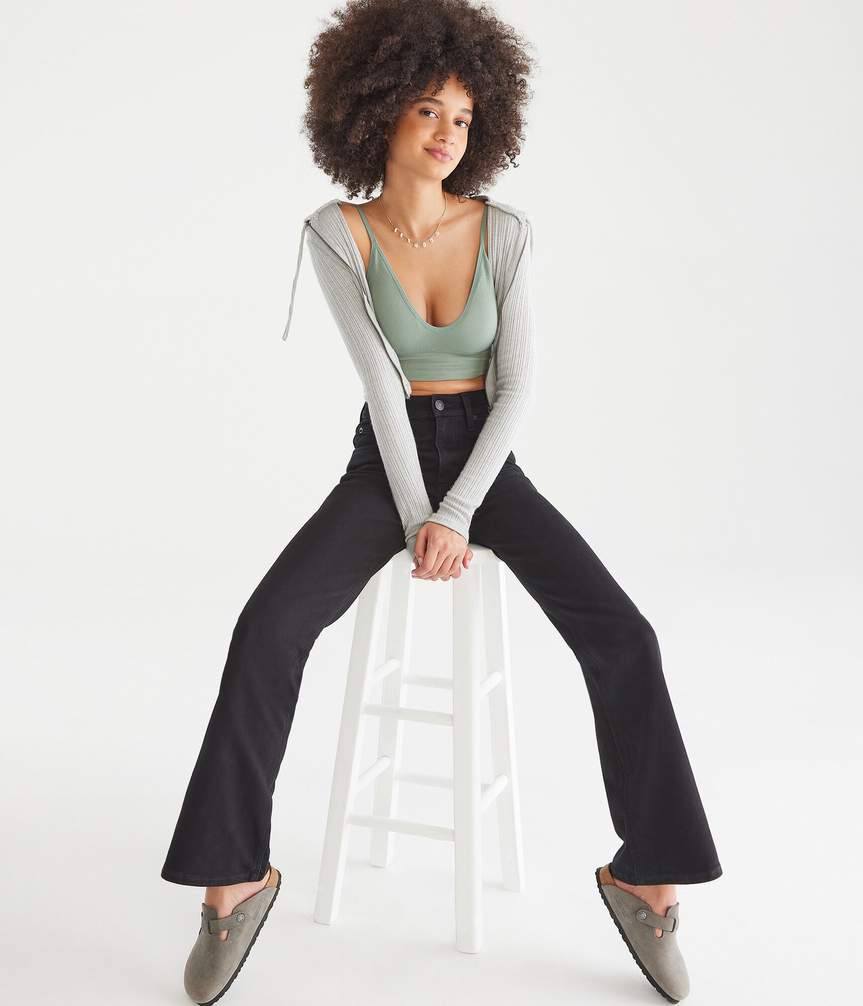 Flare High-Waisted Jean