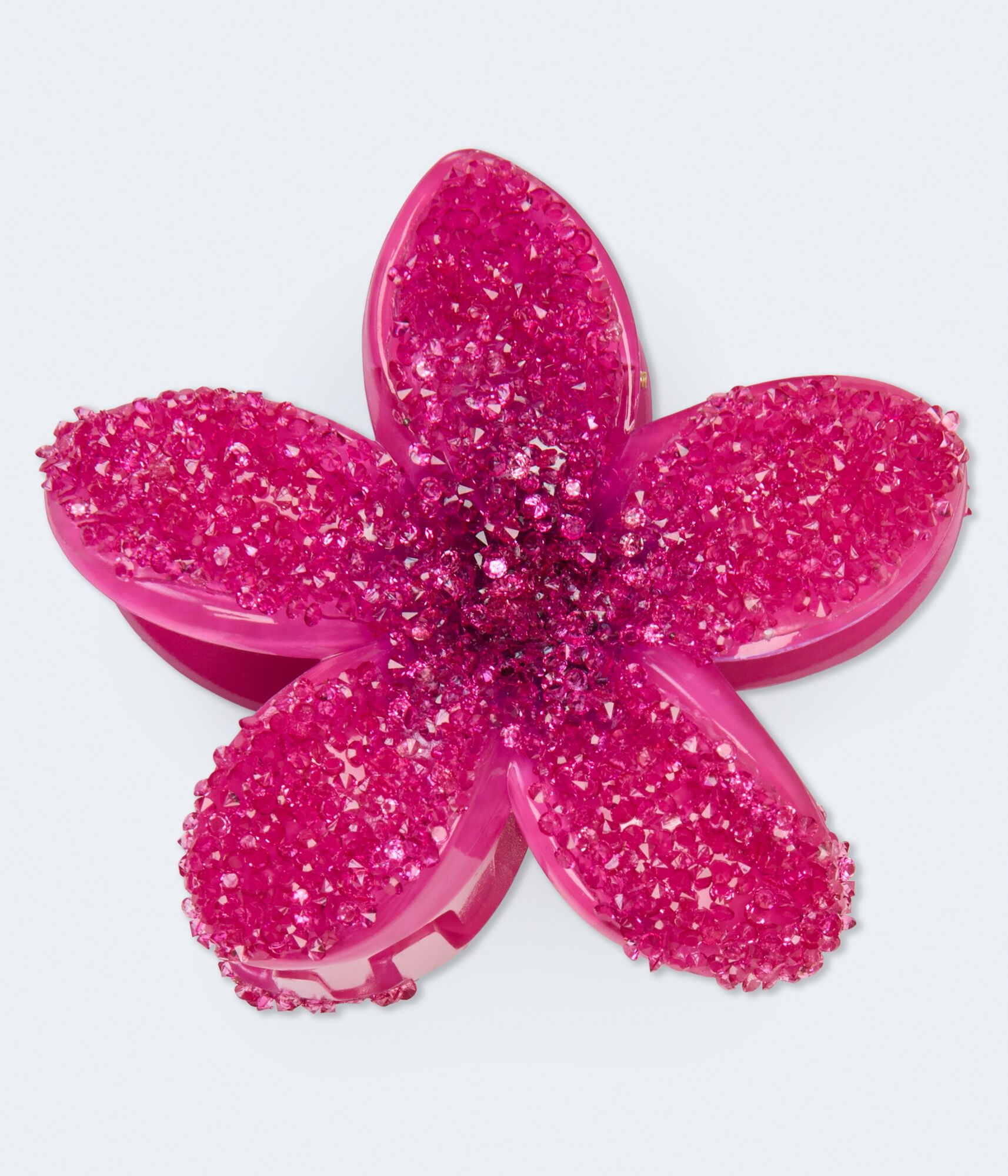 Crystal Hibiscus Claw Hair Clip