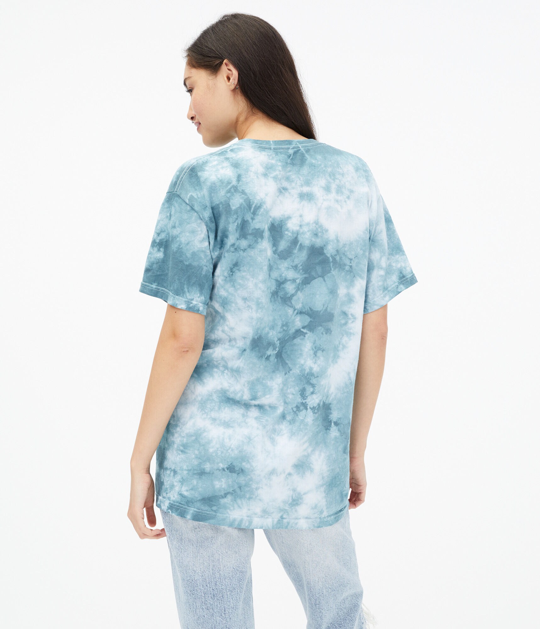 Death Row Records Tie-Dye Boyfriend Graphic Tee