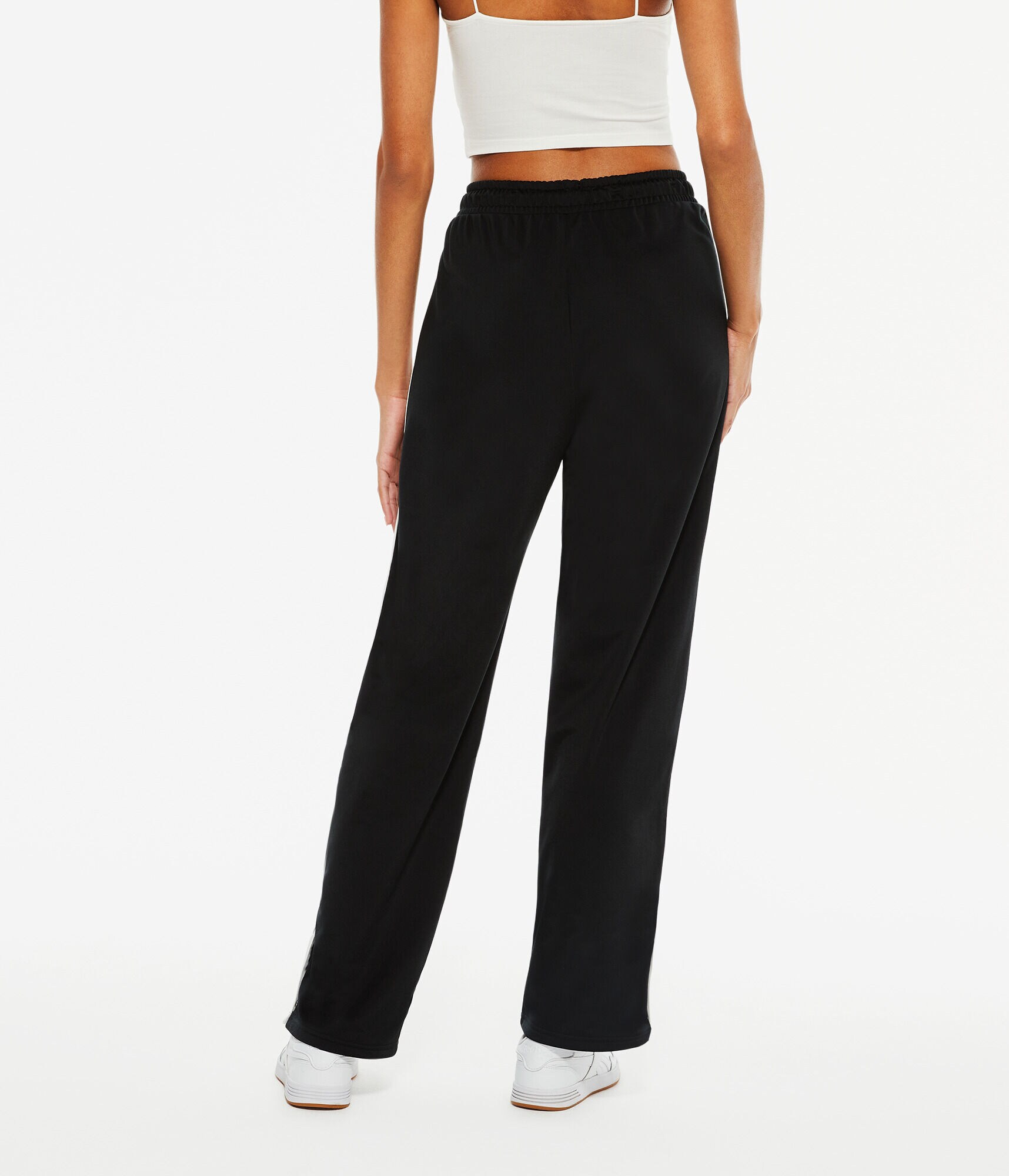 High-Rise Striped Track Pants