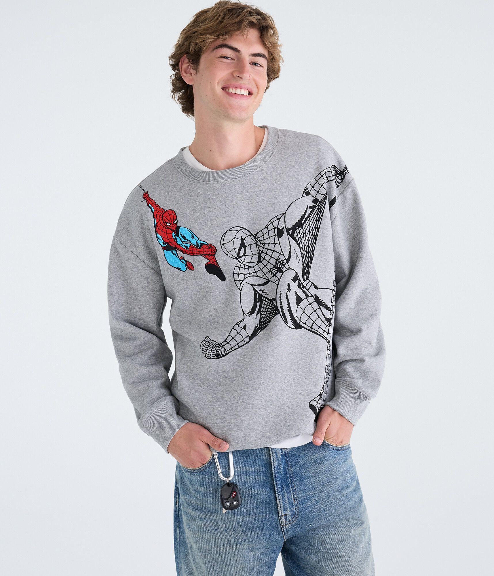 Marvel | A&eacute;ropostale Spider-Man Web Slinger Crew Sweatshirt