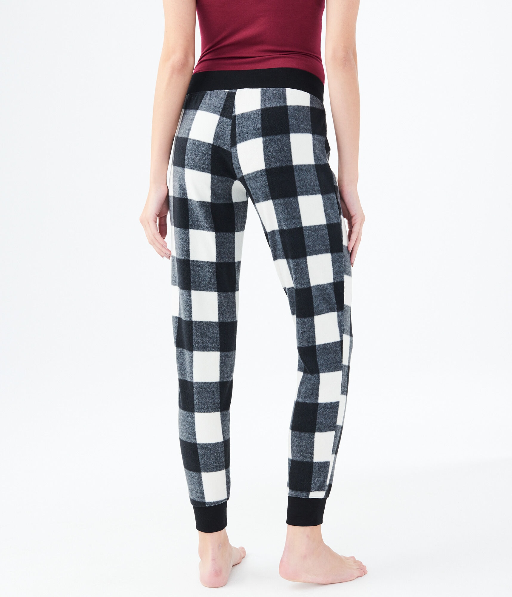 LLD Plaid Polyfleece Sleep Joggers