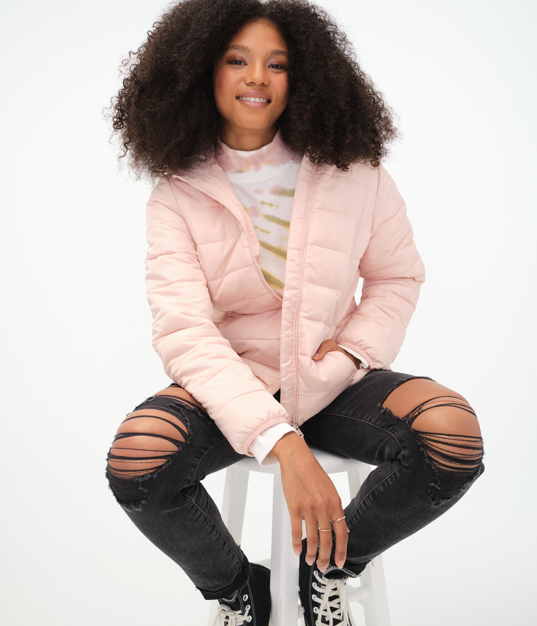 Lightweight Hooded Puffer Jacket