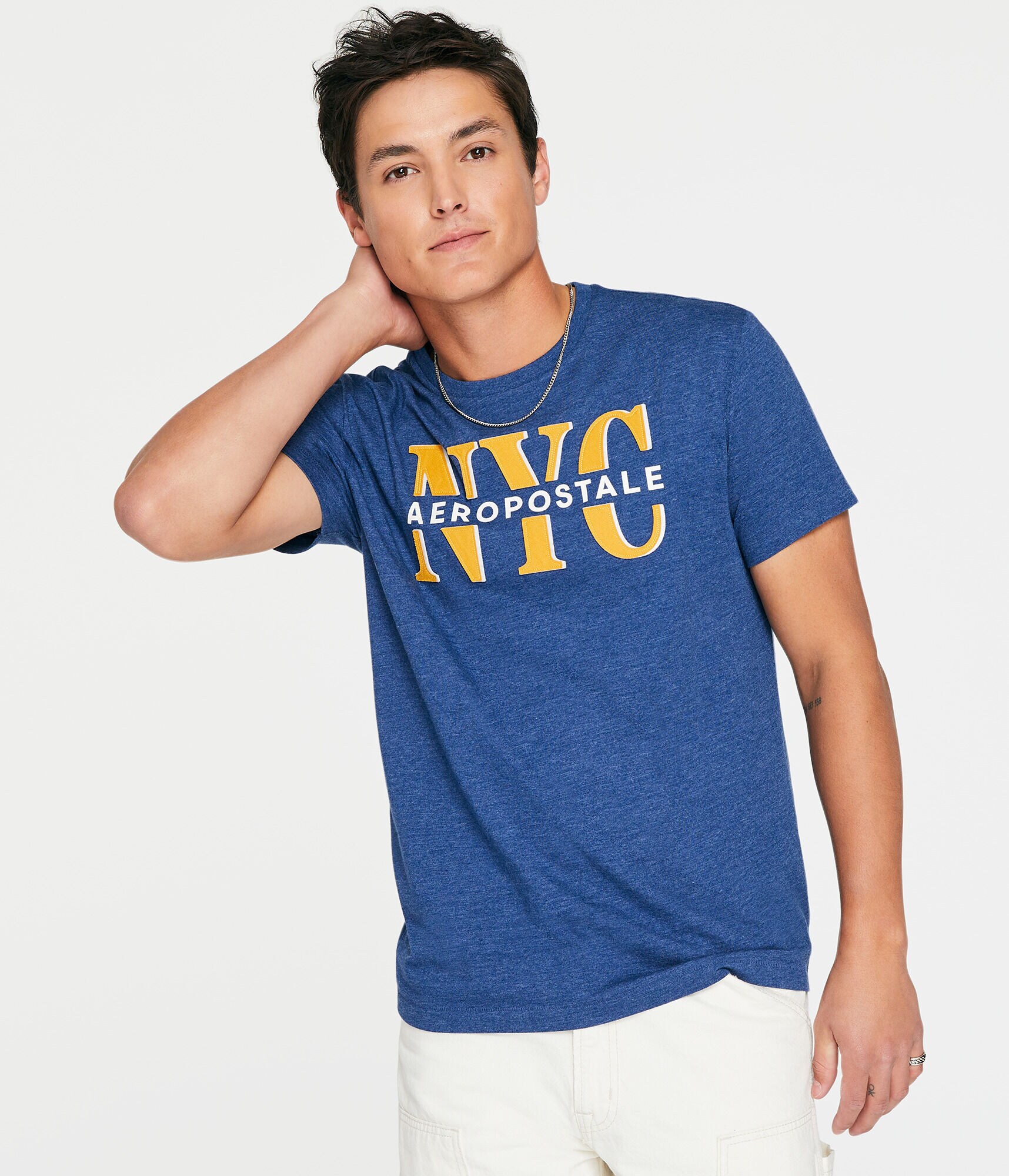 NYC Aeropostale Appliqu&eacute; Graphic Tee
