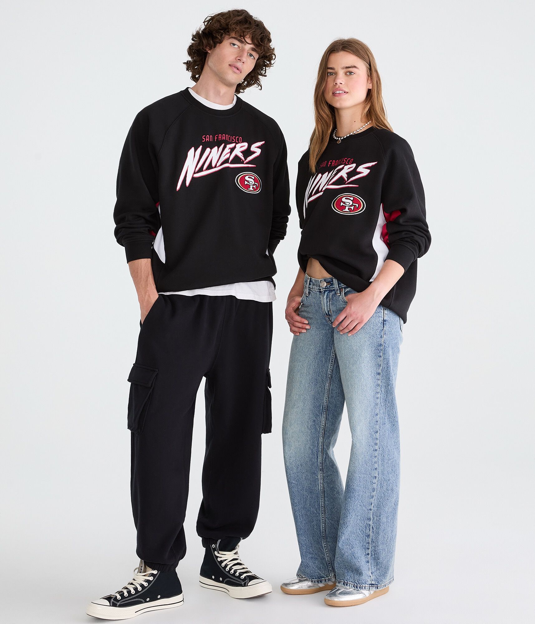 San Francisco 49ers Colorblock Crew Sweatshirt
