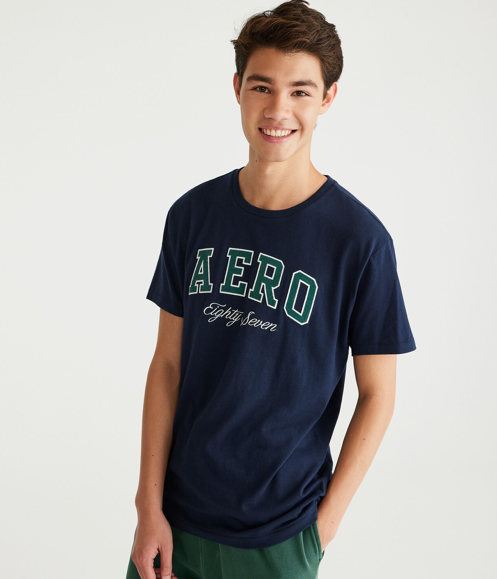 Aero Eighty Seven Appliqu&eacute; Graphic Tee