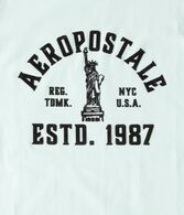 Aeropostale Liberty Flocked Graphic Tee