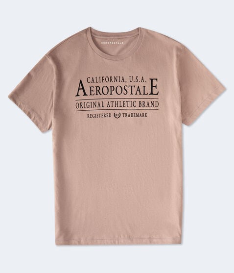 Aeropostale Athletic Brand Flocked Graphic Tee Aeropostale Athletic Brand Flocked Graphic Tee