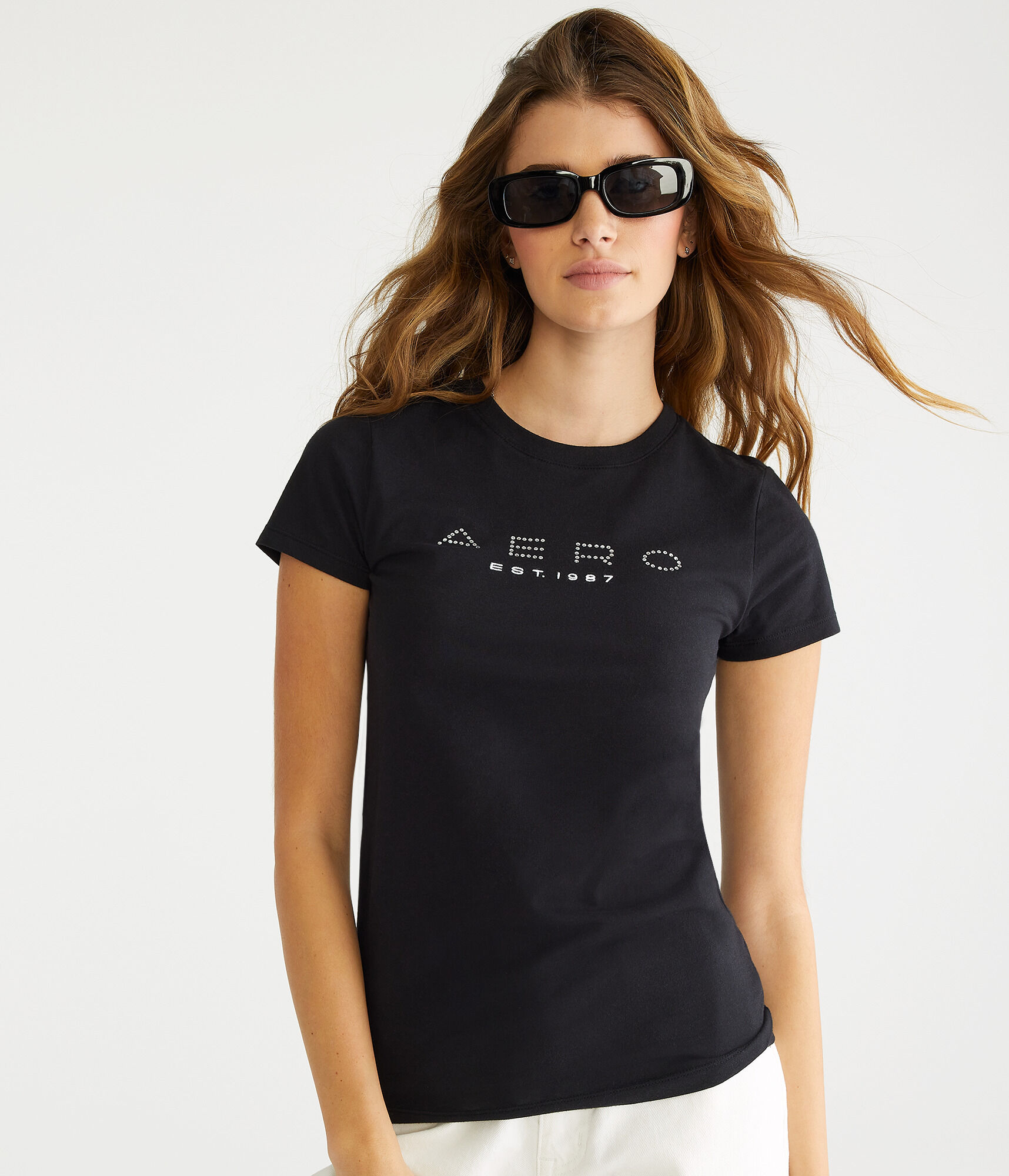 Aero Rhinestone Graphic Tee