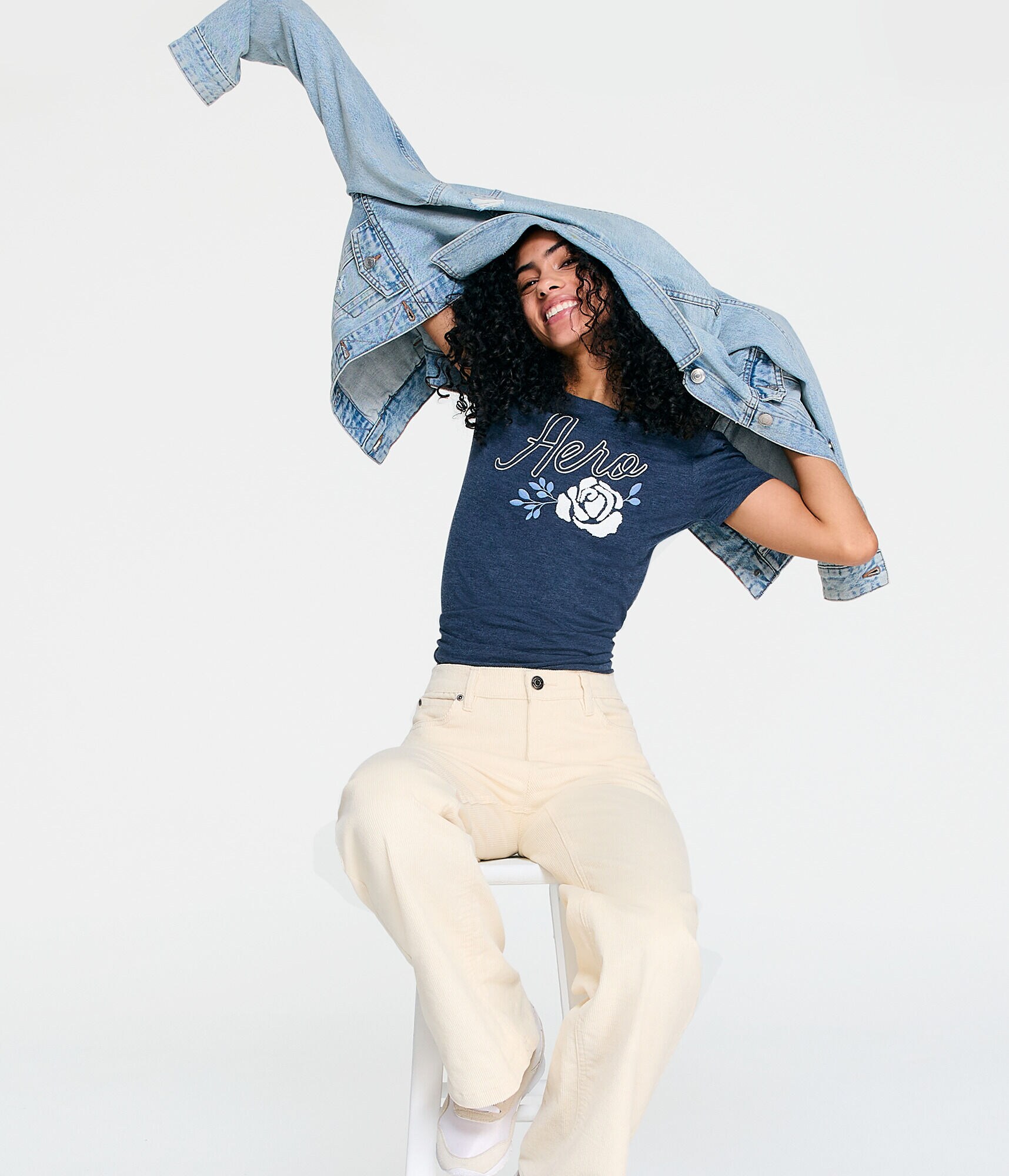 Aero Script Rose Graphic Tee