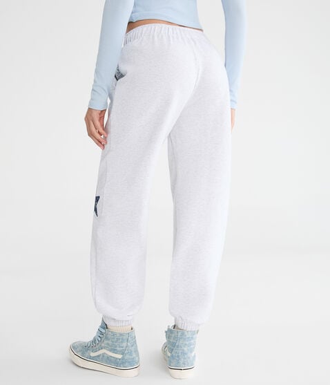 Cloud Soft Patchwork Slouchy High-Rise Jogger Sweatpants Cloud Soft Patchwork Slouchy High-Rise Jogger Sweatpants