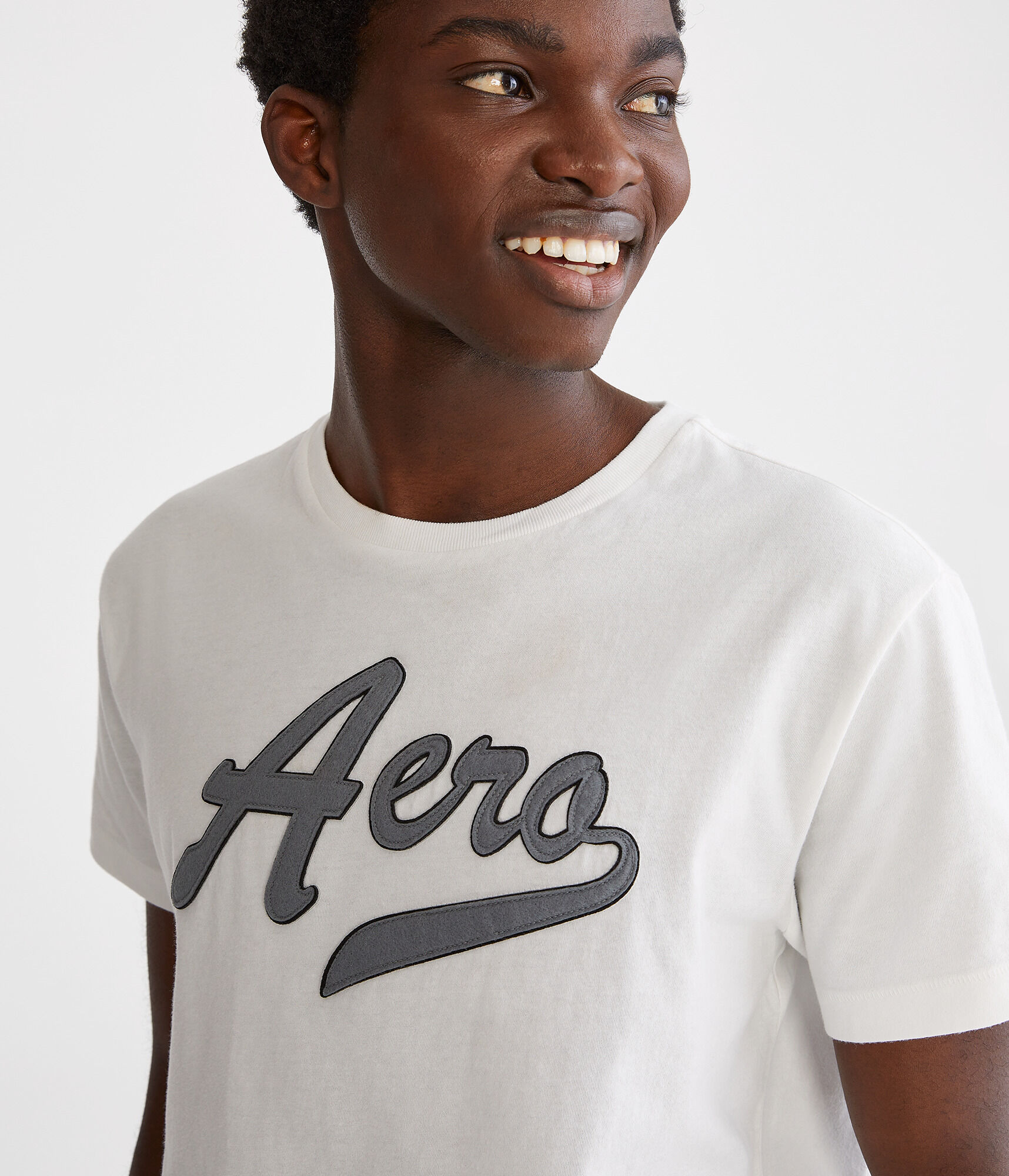 Aero Script Appliqu&eacute; Graphic Tee
