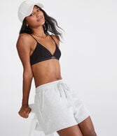 Ribbed Logo Triangle Bra