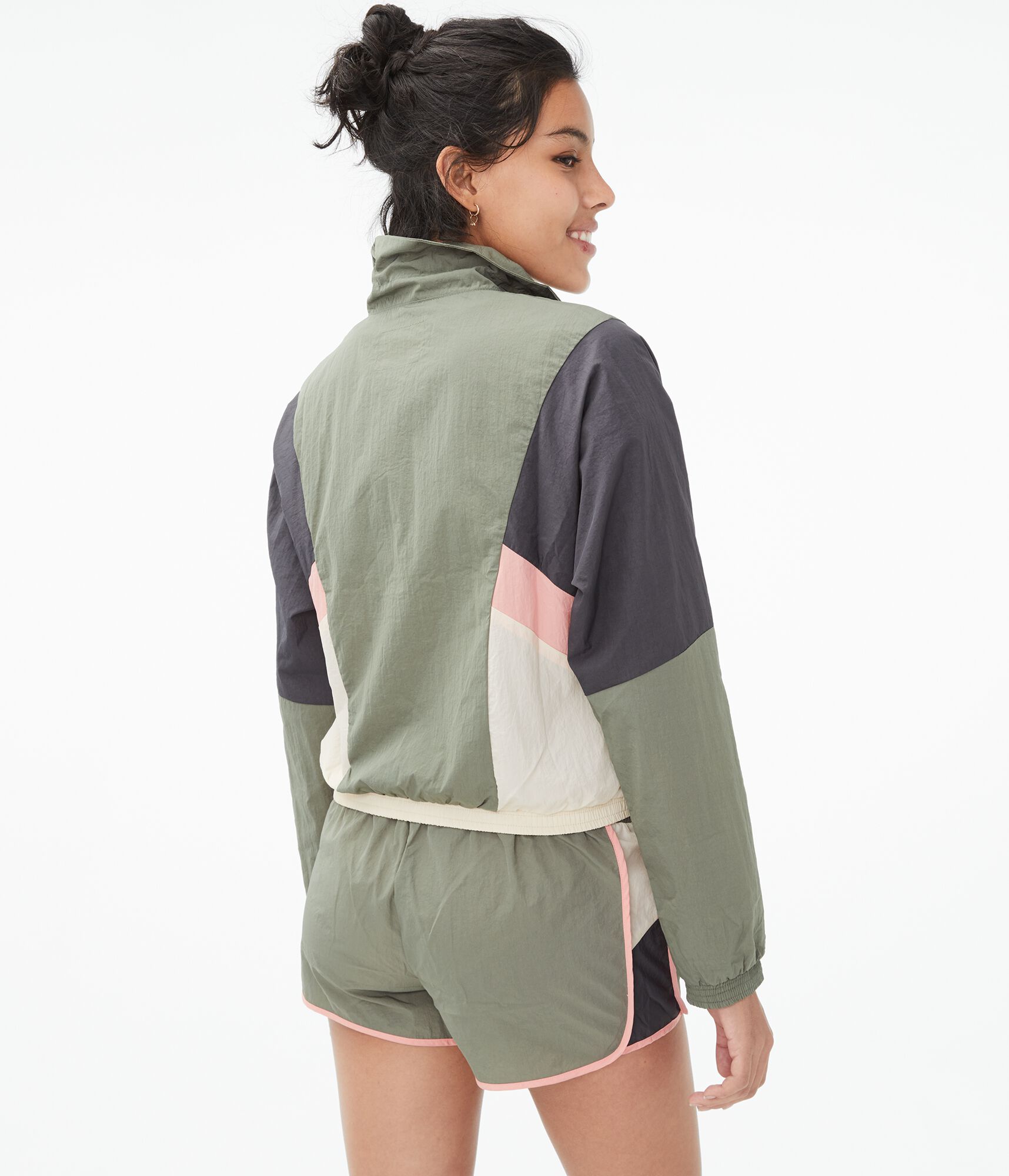 Colorblocked Windbreaker Jacket